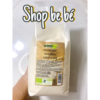 (Mới) Bột mì hữu cơ cho bé nguyên cám Sima bio, Bột mì organic nguyên liệu làm bánh, bữa phụ cho bé ăn dặm