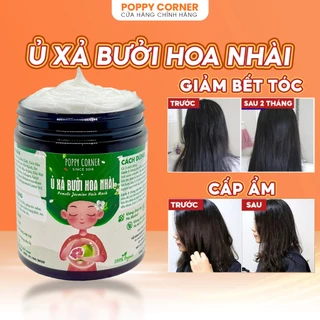 Ủ Tóc Bưởi Hoa Nhài💆🏻‍♀️ Dầu Xả Thảo Dược Thiên Nhiên Giảm Rụng Tóc Mềm Mại 500gr - Poppy Corner