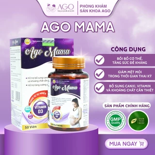 AGO MAMA chống thai lưu, xảy thai, dị tật từ LỘC GIÁC SƯƠNG HƯƠU, bổ sung DHA, Kẽm, Vitamin cho phụ nữ trước và sau sinh