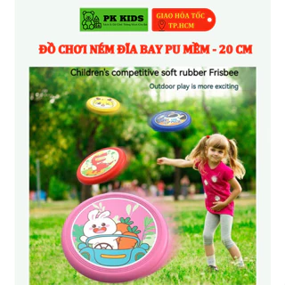 Đồ Chơi Ném Đĩa Bay Bằng PU Mềm Loại 20cm An Toàn Nhiều Họa Tiết Vui Nhộn Dễ Thương Cho Trẻ Em