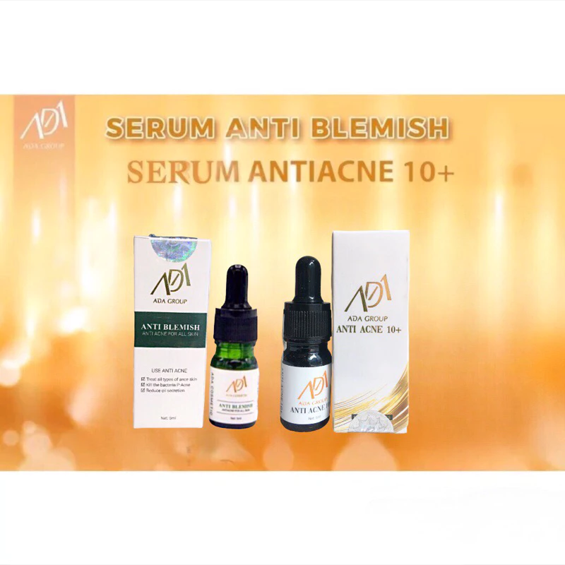 Serum Mụn Antiacne 10+ AntiBlemish ADA Group Hỗ Trợ Mụn,Thanh Lọc Da,Thu Nhỏ Lỗ Chân Lông (5ml)