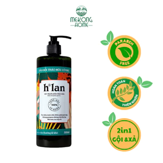 Dầu gội thảo mộc HLan thành phần thảo mộc, dùng cho tóc thường và khô - 500ml