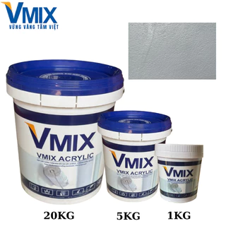 [1KG] Chống thấm tường ngoài nhà, vmix acrylic, độ đàn hồi cao, độ phủ cao Vmix Việt Nam.