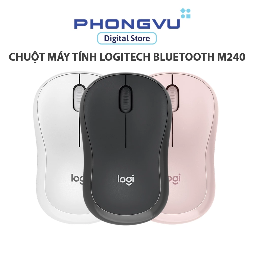 Chuột máy tính không dây Logitech Bluetooth M240 - Bảo hành 12 tháng