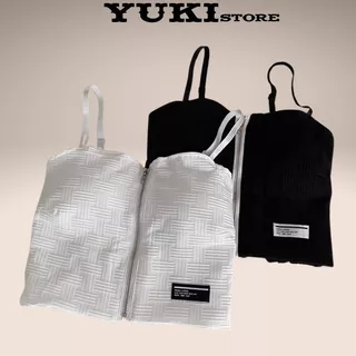 Áo Bra Nữ 2 Dây Khóa Dáng Lửng Có Đệm Ngực Trend Mới YUKI STORE 2533