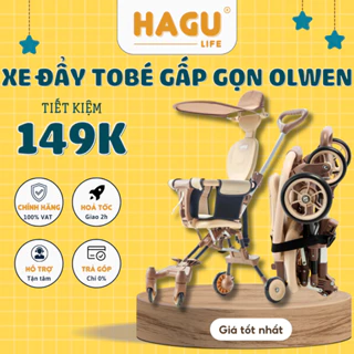 Xe Đẩy Cho Bé, Xe Đẩy Gấp Gọn Em Bé Đi Du Lịch Siêu Gọn Nhẹ Đảo Chiều Có Đệm ngồi và mái ché Tobé Bé Từ 6-36 tháng tuổi