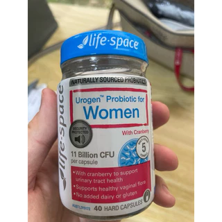 ( DATE 9/25) MEN VI SINH LIFE SPACE UROGEN PROBIOTIC 40V CHO PHỤ NỮ