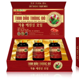 Tinh Dầu Thông Đỏ Hàn Quốc chính hãng hỗ trợ tăng lưu thông khí huyết, giảm mỡ máu [chính hãng 3 lọ x 30v]