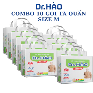 Tã/Bỉm quần người lớn Dr.Hào size M cho người già/bệnh/ lớn siêu thấm khô thoáng kháng khuẩn khử mùi