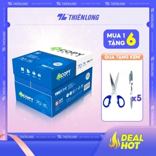 Combo 5 Ream giấy A4 70 gsm IK Copy (500 tờ) - Hàng nhập khẩu Indonesia