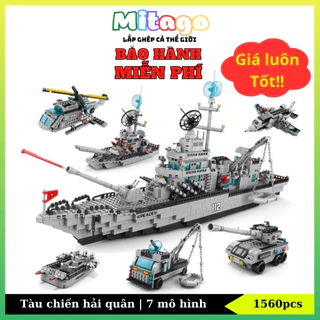 [1560 CHI TIẾT] Đồ chơi lắp ráp City 7 Mô Hình TÀU CHIẾN HẠM, CHIẾN THUYỀN PHÁT TRIỂN CHO BÉ