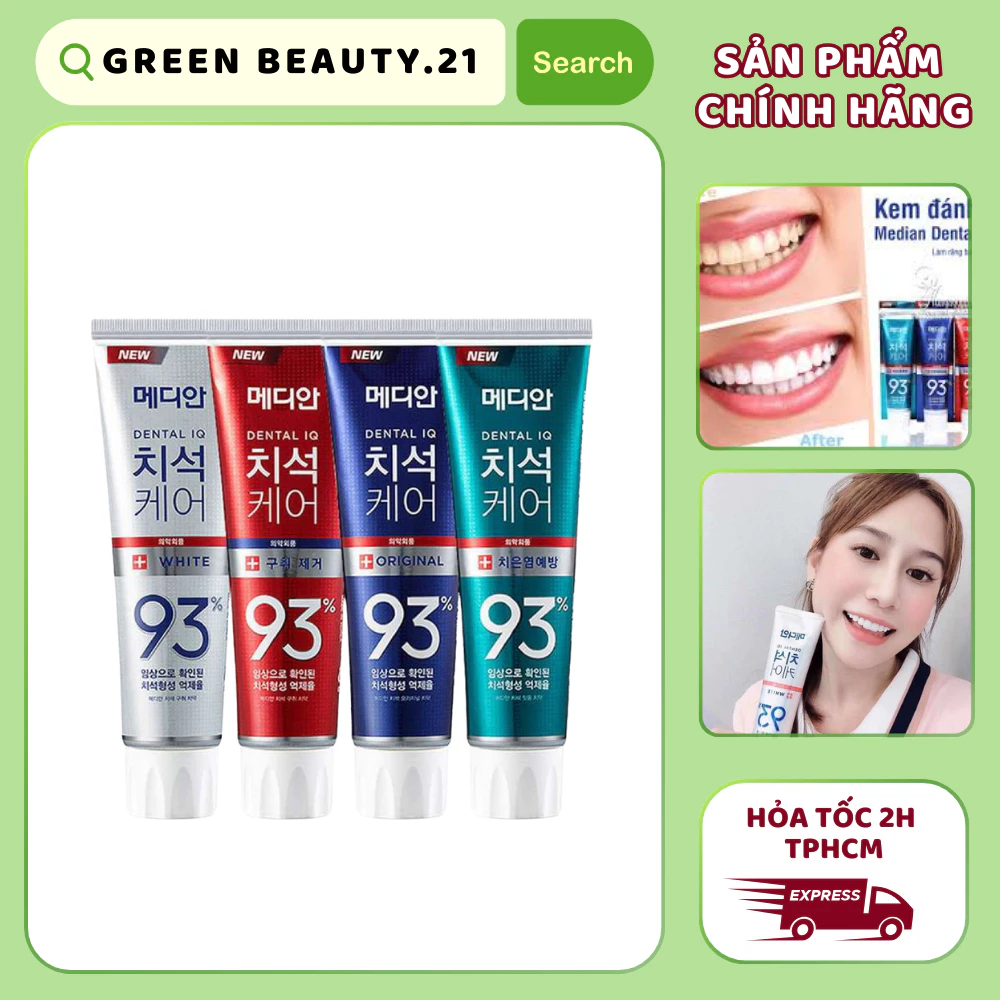 Kem Đánh Răng MEDIAN Dental IQ Tartar Protection Toothpaste - Sản Phẩm Chính Hãng