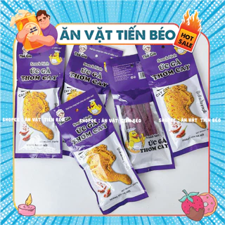 Snack ức gà thơm cay, đồ ăn vặt cổng trường - ăn vặt tiến béo