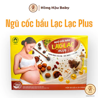 Ngũ cốc bầu Lạc Lạc 600g (30 gói) [Date mới], hương vị thơm ngon, cung cấp dinh dưỡng cho thai nhi phát triển