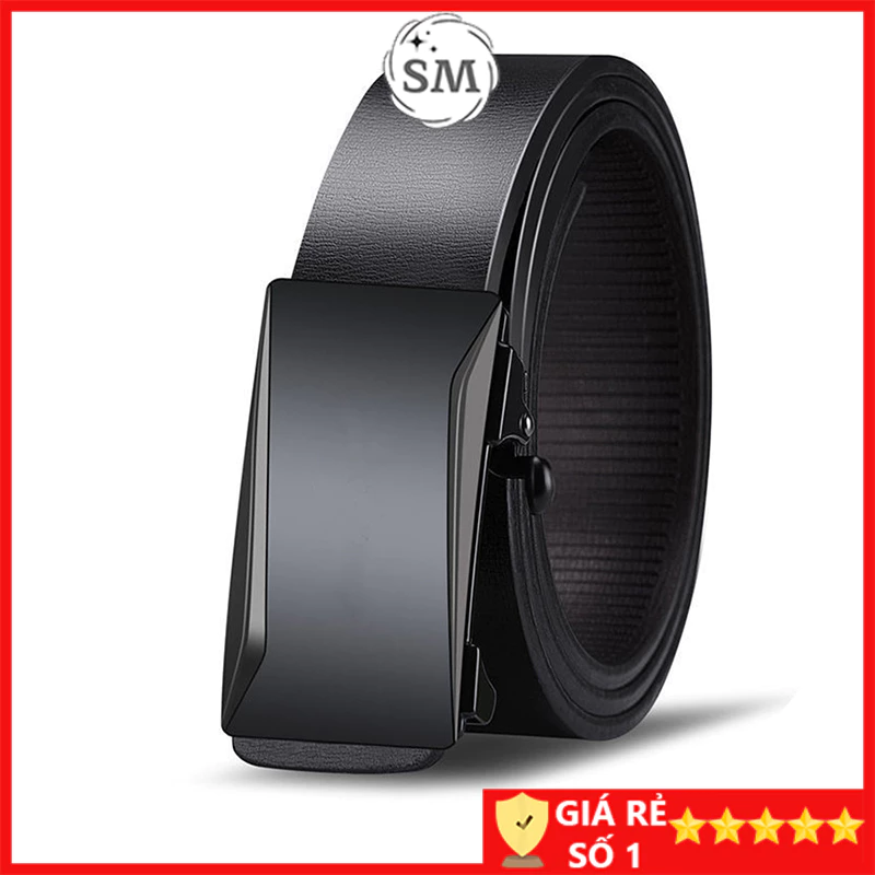 Thắt lưng nam da cao cấp, dây lưng nam mặt khóa tự động sang trọng, nịt da thời trang ĐHT2