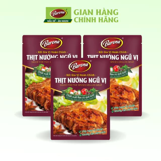 Combo 3 gói Gia Vị Thịt Nướng Ngũ Vị Barona 80g ướp ngon chuẩn vị không cần nêm nếm