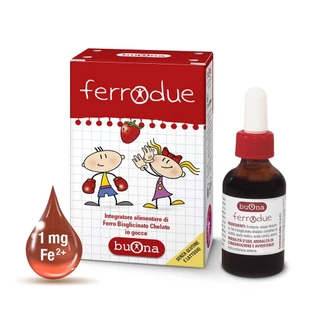 Buona Ferrodue Ý - Sắt hữu cơ hỗ trợ giảm nguy cơ thiểu máu cho trẻ sơ sinh và trẻ nhỏ (15ml)