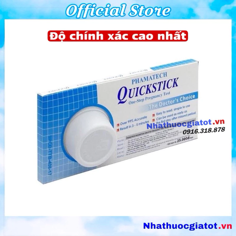 Que Thử Thai Quickstick Độ Chính Xác Cao Nhất Trong Các Que Thử Thai