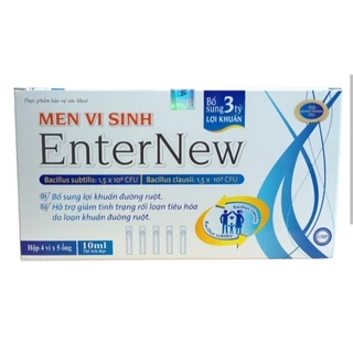 Men vi sinh EnterNew bổ sung lợi khuẩn, hỗ trợ tiêu hóa, giảm táo bón, cân bằng vi sinh đường ruột - 20 Ống