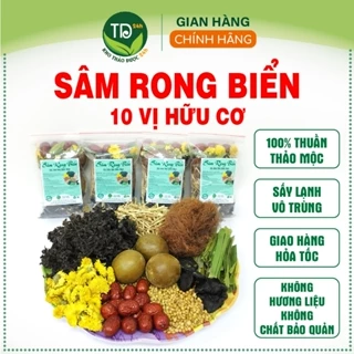 Sâm rong biển 10 vị hữu cơ, set nấu 10 lít, thơm mát, thanh nhiệt, giải độc, mát gan, tiêu viêm, ngủ ngon, ngừa tắc tiểu