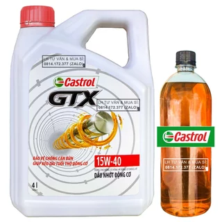 ( GIÁ KM ) Can 5L Dầu nhớt xe hơi ô tô CASTROL GTX 15W40 SN/CF 5000ML Chính hãng – Shopnhottot