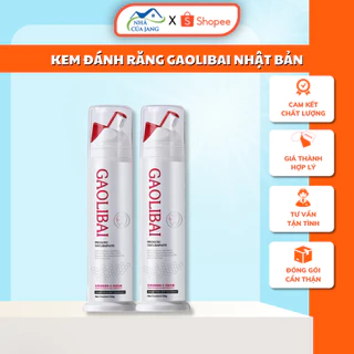 Kem Đánh Răng GAOLIBAI Nhật Bản 120gr - Gel Nano Bạc Làm Trắng Răng Đánh Bật Cao Răng, Sạch Mảng Bám, Hơi Thở Thơm Mát