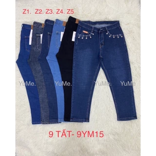 [XƯỞNG MAY YUME] Quần jeans 9 tất  Mẫu 9YM15 cao cấp có size 26-44- MS:028