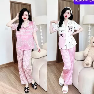 Đồ Ngủ Nữ MIKY, Đồ Ngủ Pijama lụa Latin cao cấp mềm mại xinh xắn < 65KG