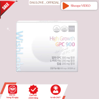 (Mẫu Mới) Viên Uống Tăng Chiều Cao GPC 900 Wishlabs 90 viên hỗ trợ tăng chiều cao cho người từ 3 đến 30 tuổi