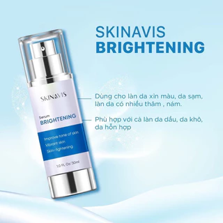 ( Chính hãng-Gốc 1tr) Tinh chất trắng da, mờ nám SKINAVIS Serum Brightening. Có tem phụ tem chống hàng giả. date2026