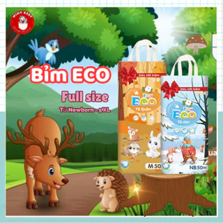 Tã bỉm Tiny Eco chính hãng, bỉm giá rẻ full size, bịch 50 miếng