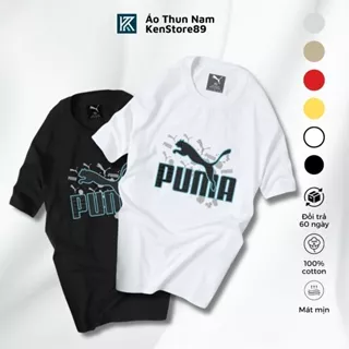 Áo Thun Unisex Nam Nữ Cổ Tròn Puma016 Co Giãn Năng Động Vải Cotton 100% KENSTORE89 ATK016