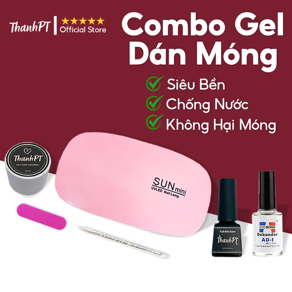 Combo Gel Dán Móng Tay Giả, Nail Box - Keo Dán Móng Siêu Chắc, Không Dính Tay - Hại Móng, Chống Nước, Bao Đẹp - ThanhPT