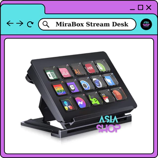 Thiết bị stream Mirabox stream dock 15 phím lập trình màn hình hiển thị LCD