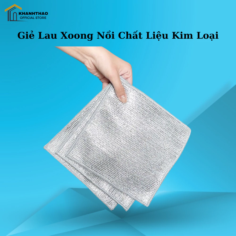 Giẻ Lau Xoong Nồi Chất Liệu Bằng Kim Loại Bền Đẹp, Chống Bám Dầu Mỡ Hiệu Quả - K209