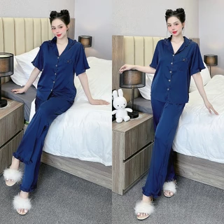 Đồ bộ nữ ANH MỸ pijama mặc nhà , đồ ngủ nữ lụa latin cao cấp bigsize SP0303