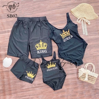 Đồ Bơi Gia Đình Quỳnh Boutique Set Bơi Gia Đình Queen Set Bơi Hoàng Gia Cho Gia Đình