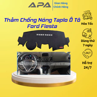 Thảm taplo ô tô lông cừu 📌HÀNG LOẠI I📌 xe Ford Fiesta chống nóng có 3 lớp chống Trượt