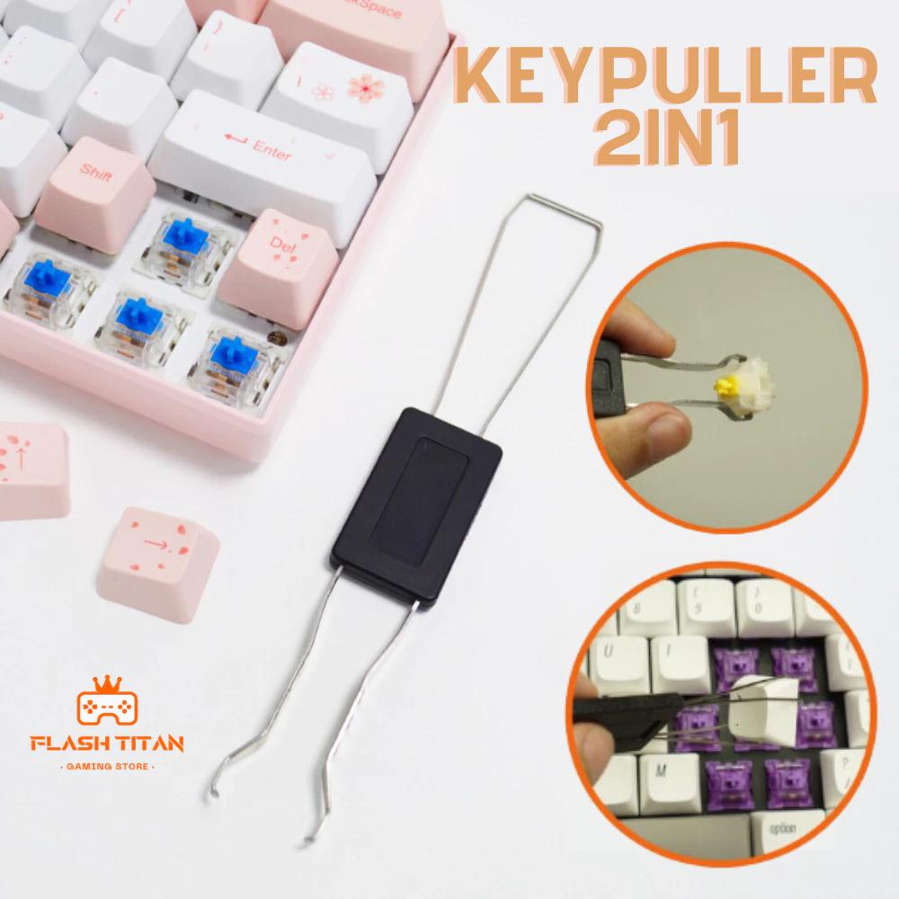 Tháo Keycap - Dụng cụ nhổ switch và tháo keycap - Keypuller 2 in 1 đầu kim loại