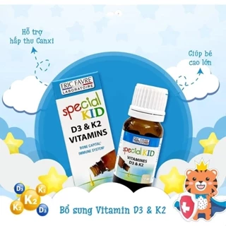 Tinh dầu Vitamin D3 và Vitamin K2 - Siro Special Kid D3K2 cho bé yêu