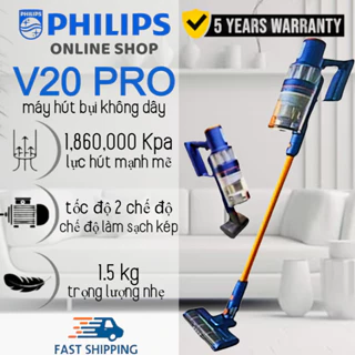 Mới 2024 Philips Vacuum V20 Pro Máy Hút Bụi Không Dây Máy Hút Bụi Cầm Tay Không Dây Phong Cách