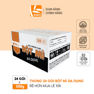 Thùng Bột Mì Đa Dụng Tài Ký 500g x 24 gói