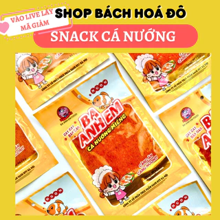 combo 10 gói Snack cá nướng miếng Ba Anh Em Foods thơm cay bách hoá đô