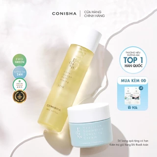 Combo Toner và Gel Dưỡng Ẩm Conisha làm sạch sâu, se khít lỗ chân lông và dưỡng ẩm 24H