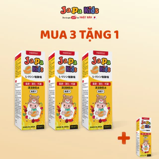 MUA 3 TẶNG 1 Siro Japa Kids Kích Thích Ăn Ngon, Tăng Chiều Cao Cho Bé 100ml