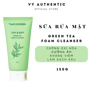 Sữa Rửa Mặt Trà Xanh THE NATURE BOOK Giúp Cân Bằng Độ Ẩm Cho Da Dầu, Sữa Rửa Mặt Dưỡng Ẩm Hiệu Quả