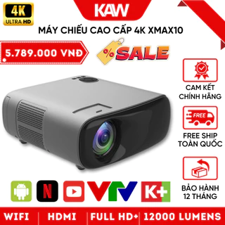 Máy Chiếu 4K Androi KAW XMAX10 Chiếu Siêu Nét, Máy Chiếu Cao Cấp Chính Hãng, Xem Phim Giải Trí, Dạy Học, Văn Phòng