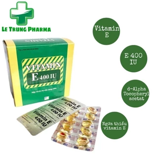 [CHÍNH HÃNG ] Viên uống hỗ trợ đẹp da vitamin E 400 hộp 100 viên