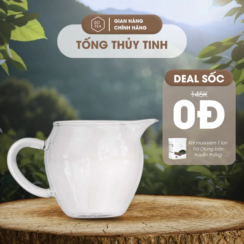 Tống Trà Thủy Tinh, Bình Trà Thủy Tinh Chịu Nhiệt cao cấp, dụng cụ pha trà, trà cụ