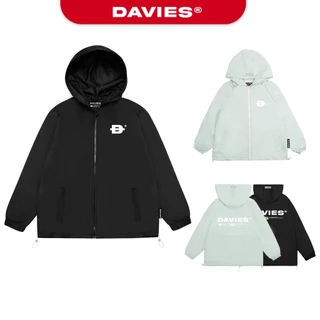 Áo khoác dù nam nữ form rộng có nón màu đen, xám Hooded Basic Jacket local brand Davies | D25-AK1